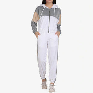 <b>Men's</b> Spring Heavyweight <b>Velour</b> Hooded Two-Piece <b>Tracksuit</b> Set Plus Size Jogger - Product Image 1