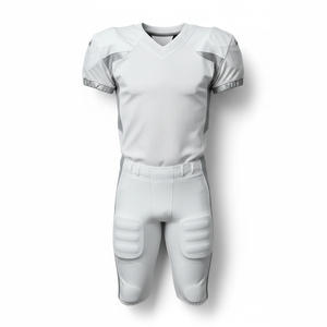 Uniformes de Fútbol Americano de Alta Calidad, Resistentes al Desgaste, Doble Capa en los Hombros, Personalizados, de Poliéster y Spandex - Product Image 1