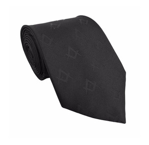 Cravate de Maître Maçon Loge Bleue, Compas Carré Noir, Personnalisée, Vente en Gros, Cravate Formelle pour Homme - Product Image 2