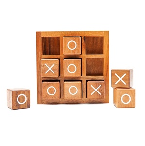 Venta Directa de Fábrica: Juego de Mesa Tic Tac Toe con Acabado de Latón, Juego de Rompecabezas XOXO, Juego Hecho a Mano para Amigos y Familia, Ideal para Fiestas en Hoteles - Product Image 1