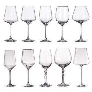 Lot de 6 verres à vin rouge modernes, transparents, sans plomb, à long pied, écologiques, 510 ml (17 oz), pour fêtes et mariages - Product Image 1