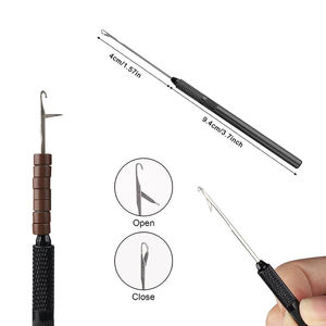 Kit d'outils pour extensions de cheveux de haute qualité, en plastique et acier inoxydable, étiquette personnalisée, couleur Regal Impex - Product Image 3
