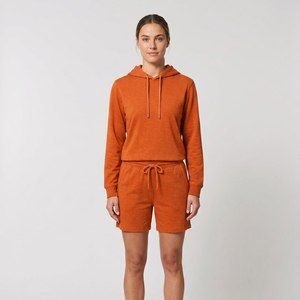 Conjunto de Sudadera con Capucha y Pantalones Cortos de Forro Polar para Mujer / Conjunto de Sudadera con Capucha y Pantalones Cortos para Dama, Sudadera de Manga Larga y Pantalones Cortos Deportivos para Mujer - Product Image 5