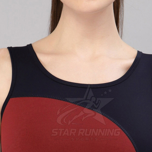 Soutien-gorge de sport respirant à séchage rapide pour femme Star Running, dos nageur, en Spandex/Polyester, noir, imprimé devant et derrière, maintien moyen, pour le yoga - Product Image 5