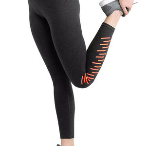 Women's <b>High</b> <b>Waist</b> Full Length <b>Leggings</b> Solid <b>Black</b> Knitted Spandex Polyester Stretch Sporty All Seasons Bright Line Decoration - Product Image 6