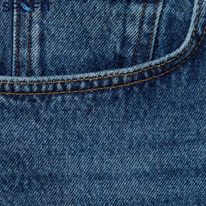 กางเกงยีนส์ขาสั้นผู้ชายแฟชั่นขาดๆ ระบายอากาศดี สไตล์สตรีทแวร์ สีซีดแบบซันเฟด ราคาถูก ขายส่ง รับสั่งทำ - Product Image 5