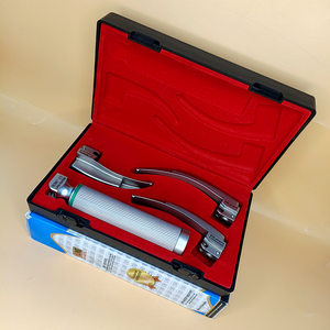 ชุดเครื่องมือส่องกล่องเสียง LAPA-733073-7-2 แบบรวมไฟเบอร์ออปติก Macintosh 3 ใบมีด 1-2-3 สำหรับผู้ใหญ่ ด้ามจับคุณภาพพรีเมียม ใบมีดสามารถนึ่งฆ่าเชื้อได้ - Product Image 3