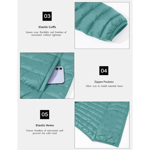 Veste matelassée confortable et respirante de haute qualité, service OEM du fabricant, essentielle pour l'hiver, best-seller pour hommes, en gros - Product Image 2