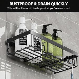 Mensola portaoggetti per doccia con cestello, organizer pratico per il bagno - Product Image 2