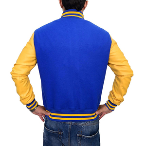 Vestes universitaires pour hommes Street Wear avec col montant, personnalisation du logo sur le devant, vestes d'hiver respirantes de haute qualité pour garçons - Product Image 2