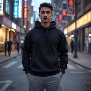 Sweat-shirt à capuche pour homme en coton molletonné, style décontracté streetwear avec personnalisation OEM ODM - Product Image 6