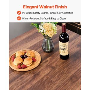 Set of 5pcs 35\" Square Pub <b>Table</b> with Four <b>Stools</b> <b>Bars</b> <b>Tables</b> Chair Set Rounded Edge Design <b>Bar</b> Furniture - Product Image 4