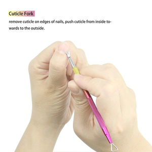 Accessoires pour l'élimination des cuticules des ongles, 1 pièce, outils 2026 pour l'art des ongles, poussoir à cuticules double tête antidérapant en acier inoxydable pour manucure - Product Image 6