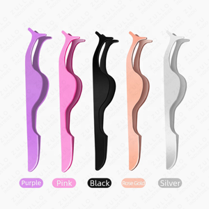 Premium Custom Color Eyelash Extension Tweezers Stainless Steel Applicator Precision Pointed Tip Private Label Lash <b>Tool</b> - Product Image 5