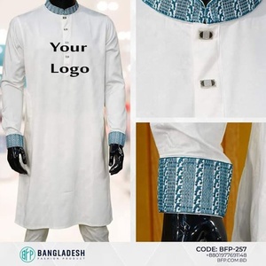 เสื้อคลุมลำลองผ้าปันจาบิสำหรับผู้ชายผ้าคอตต้อน100% แฟชันทันสมัยส่งตรงจากโรงงานในบังคลาเทศ - Product Image 4