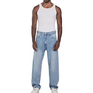 Men Straight Denim <b>Jeans</b> Streetwear 3D Print Breathable Washable Washed <b>Soft</b> Cotton Casual Wear Wholesale OEM ODM - Product Image 4