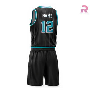 Uniformes de Baloncesto Sublimados Personalizados al por Mayor, Baratos, Reversibles, Transpirables, Tallas Grandes, 100% Poliéster - Product Image 2