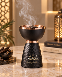 Quemador de Incienso Bakhoor de Acero Inoxidable de Lujo, Metal Martillado, Aroma Árabe Oud, Ecológico, Duradero, para Hogar y Hotel - Product Image 3
