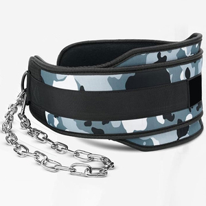 High Quality Adjustable Dip <b>Belt</b> for Weightlifting with Heavy Duty Steel <b>Chain</b> Customizable Training Support for Pull Ups Dips - Product Image 2