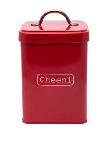Boîte de rangement de cuisine moderne en métal rouge |   Conteneur de stockage alimentaire avec couvercle - Product Image 6