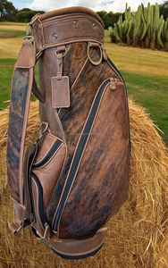 กระเป๋าไม้กอล์ฟหนังแฮนด์เมดสุดหรูมี4ช่องชุดนักกอล์ฟที่มีเอกลักษณ์พร้อมกระเป๋าเสริมสำหรับ LGB-0016เจ้าบ่าว - Product Image 5