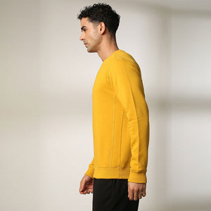 Sweat-shirts à prix avantageux, haute qualité, logo personnalisé, pour hommes, en coton mélangé, couleur unie, vente chaude - Product Image 4