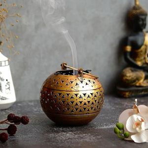 Quemador de Incienso Decorativo Hecho a Mano de Latón, Dhoop Dani para el Festival Pooja, Venta al por Mayor para Decoración de Hoteles, Restaurantes y Hogares - Product Image 1