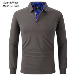 เสื้อโปโลแขนยาวสำหรับผู้ชาย - Product Image 1