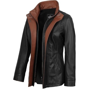 Manteau long élégant en cuir véritable pour femme – Qualité supérieure, coupe classique, idéal pour l'hiver – Options personnalisables - Product Image 4