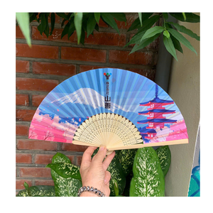 Éventail pliant élégant en bambou fait main pour événement promotionnel, décoration de mariage, souvenir – Fournisseur direct usine - Product Image 1