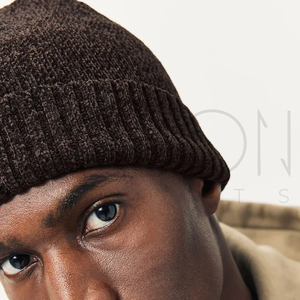 New Arrival Custom Logo Winter Warm Premium Soft High Quality Outdoor Chocolate <b>Brown</b> Chenille Solid Casual Unisex Beanies - Product Image 3