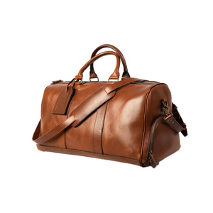 Bolsa de Viaje de Cuero Vintage, Impermeable, de Gran Capacidad, para Viajes de Negocios - Product Image 1