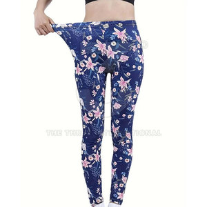 Women <b>Leggings</b> Solid <b>Pattern</b> Premium Fit High Quality Spandex/Nylon Fabric Lightweight Elastic Waist Comfortable Pants - Product Image 5