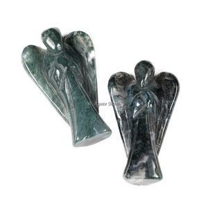 Vente en gros de sculptures semi-précieuses polies naturelles Agate Anges pierres précieuses Feng Shui taille personnalisée décoration de la maison écologique pour - Product Image 5