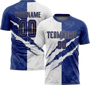 Dernier design, uniforme de football 100% polyester, nouveau style, uniforme professionnel pour adultes, qualité supérieure, couleur personnalisée, séchage rapide - Product Image 2