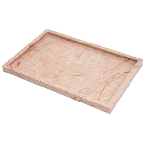 Bandeja de Servir de Mármol Blanco Natural Pulido de Alta Calidad, Diseño Moderno Ecológico, Bandeja Decorativa para Bodas, Directo de Fábrica - Product Image 3