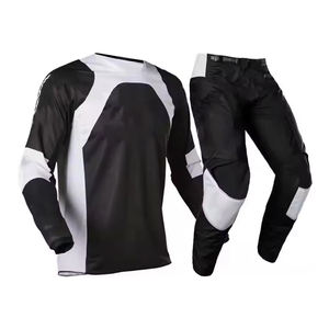 Maillot de motocross personnalisé 100% polyester sublimé, respirant, équipement de course MX, toucher cuir, pour les pilotes - Product Image 1