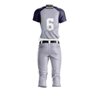 Uniforme de baseball pour hommes de qualité supérieure, matériau durable, sports de plein air, polyester respirant, service OEM personnalisable - Product Image 2