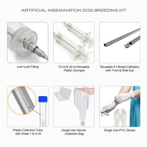 Kit d'insémination artificielle réutilisable pour chiens, 34 pièces, kit d'élevage canin, fournitures d'IA pour chiens de petites et moyennes races - Product Image 5
