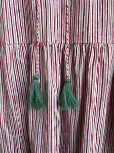 Robe d'été 2026 tendance, imprimée à la main, 100 % coton, décontractée, brodée de fleurs, prix usine - Product Image 4