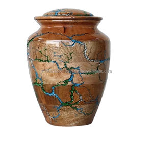 โกศไม้แบบอเมริกันสำหรับบรรจุอัฐิผู้ใหญ่ ผลิตตามสั่ง ขายส่ง เป็นมิตรกับสิ่งแวดล้อม ทนทาน ผ่านการขัดเงาด้วยไฟ - Product Image 2