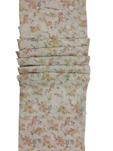 Tissu en coton peigné tissé blanc à appliques 3D imprimé floral, respirant et léger, largeur 54/43 pouces, pour filles et femmes - Vente chaude - Product Image 2