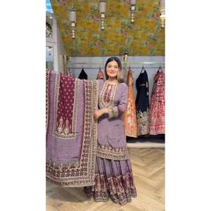 2XL Magnifique haut et bas de fête avec Dupatta Taille élégante pour un look époustouflant - Product Image 3