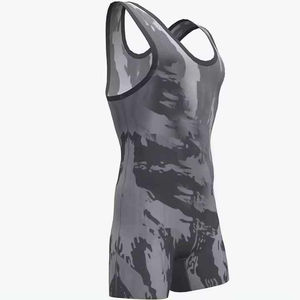 Mono Deportivo Transpirable Personalizado sin Mangas para Hombre, Mujer y Jóvenes, Diseño de Uniforme de Lucha Libre con Bandera Americana - Product Image 4