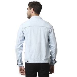 Venta al por mayor de calidad de los hombres chaqueta de mezclilla informal de diseño personalizado con la exportación de moda de tela de cuero personalizada de Bangladesh - Product Image 3