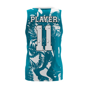Uniformes de Baloncesto Personalizados Unisex, Tallas Grandes, Transpirables, que Absorben la Humedad, Impresión por Transferencia de Calor, 100% Poliéster - Product Image 3
