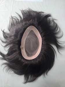 Taz Hair's High Quality Indian Water Wave <b>Wig</b> for <b>Men</b> Soft Mono Base Toupee System Made in Bangladesh - Product Image 5