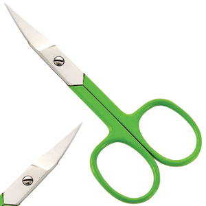 Tijeras para Cutículas al por Mayor de Fábrica, con Logotipo Personalizado, de Acero Inoxidable, con Hoja Curva y Puntiaguda, Duraderas, para Recortar Uñas, OEM ODM - Product Image 1