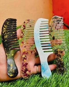 Peigne en résine professionnel pour barbier, écologique, de haute qualité, ILAHI's ICORC-12639, pour la coiffure en salon, cadeau pour la fête des mères, Noël - Product Image 1