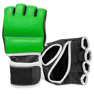 Guantes de MMA para Sparring y Combate, Profesionales, de Cuero con Palma Abierta, Agarre Ergonómico, Cierre de Velcro, Personalizables para Adultos - Product Image 6
